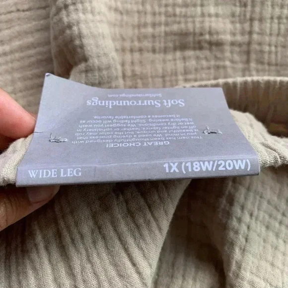 Soft Surroundings Gauze Wide Leg Pants - Picture 6 of 10